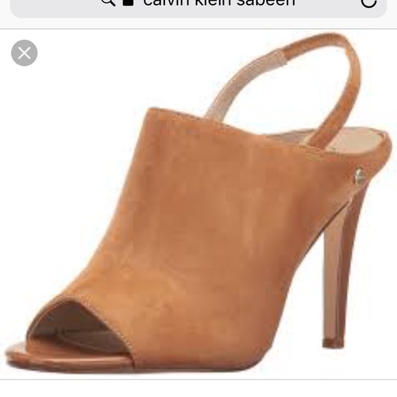 Calvin Klein Shoes - NWOT Calvin Klein Sabeen Suede Brown Pumps 8